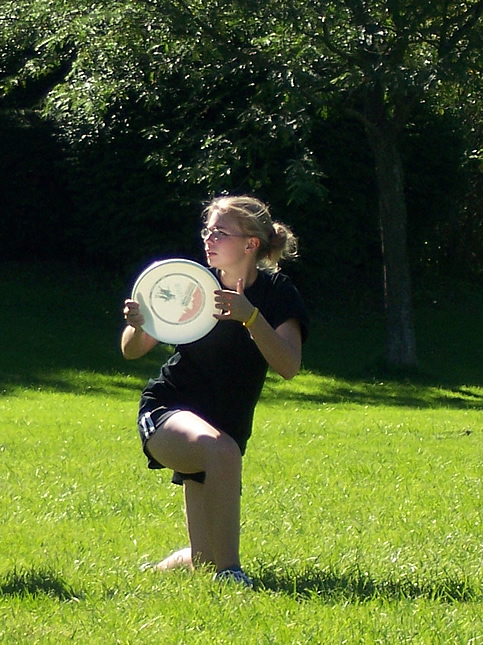 170 Ultimate Kelsey playing Ultimate Frisbee