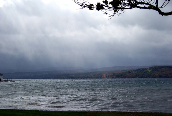 Canandaigua Lake rainstorm