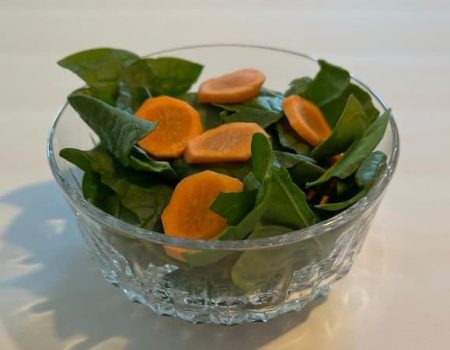 How to Grow Spinach, Recipes. Spinach Garden Salad recipe. harvest salad
